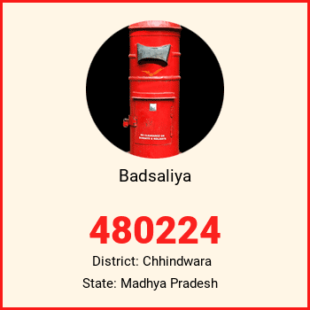 Badsaliya pin code, district Chhindwara in Madhya Pradesh