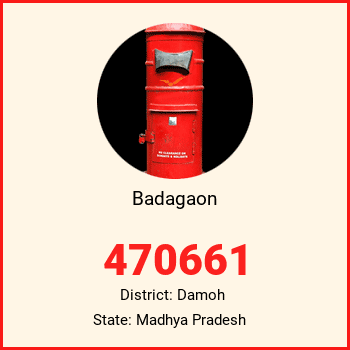 Badagaon pin code, district Damoh in Madhya Pradesh