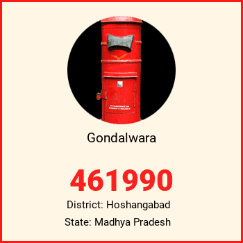 Gondalwara pin code, district Hoshangabad in Madhya Pradesh
