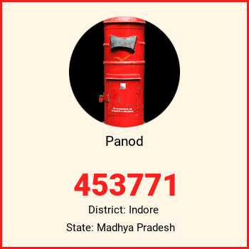 Panod pin code, district Indore in Madhya Pradesh