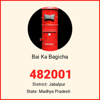 Bai Ka Bagicha pin code, district Jabalpur in Madhya Pradesh