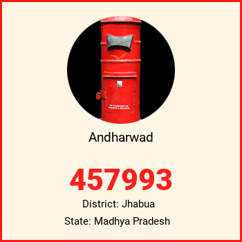 Andharwad pin code, district Jhabua in Madhya Pradesh