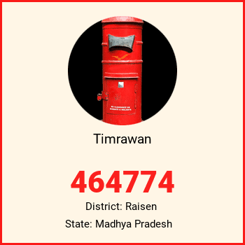 Timrawan pin code, district Raisen in Madhya Pradesh