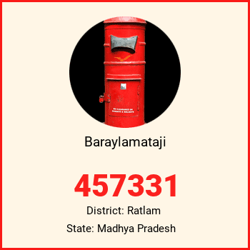 Baraylamataji pin code, district Ratlam in Madhya Pradesh