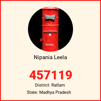 Nipania Leela pin code, district Ratlam in Madhya Pradesh