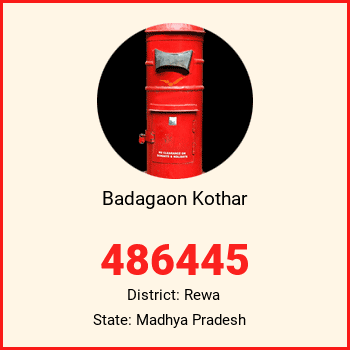 Badagaon Kothar pin code, district Rewa in Madhya Pradesh