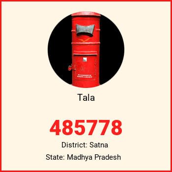 Tala pin code, district Satna in Madhya Pradesh