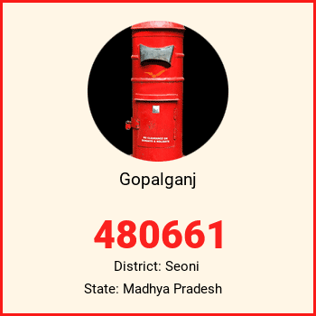 Gopalganj pin code, district Seoni in Madhya Pradesh