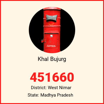 Khal Bujurg pin code, district West Nimar in Madhya Pradesh