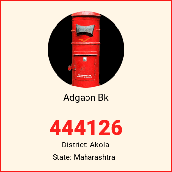 Adgaon Bk pin code, district Akola in Maharashtra