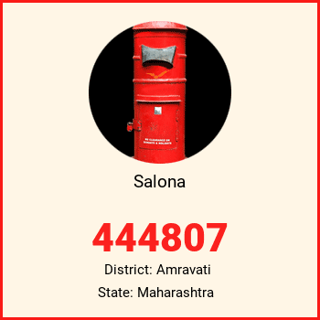 Salona pin code, district Amravati in Maharashtra
