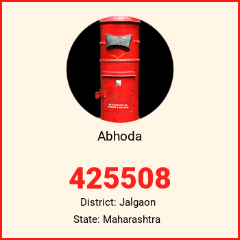 Abhoda pin code, district Jalgaon in Maharashtra