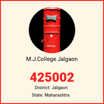 M.J.College Jalgaon pin code, district Jalgaon in Maharashtra