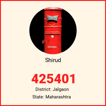 Shirud pin code, district Jalgaon in Maharashtra