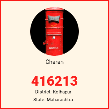 Charan pin code, district Kolhapur in Maharashtra