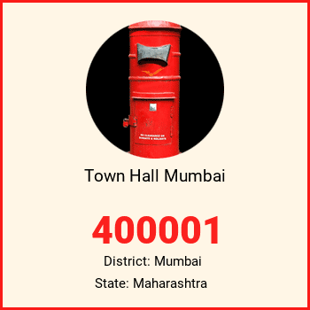 Town Hall Mumbai pin code, district Mumbai in Maharashtra