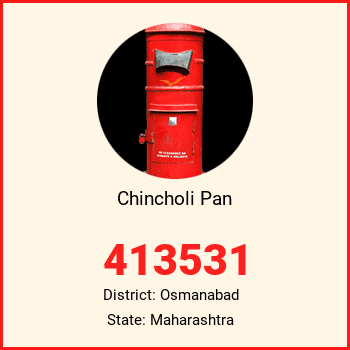 Chincholi Pan pin code, district Osmanabad in Maharashtra