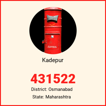 Kadepur pin code, district Osmanabad in Maharashtra