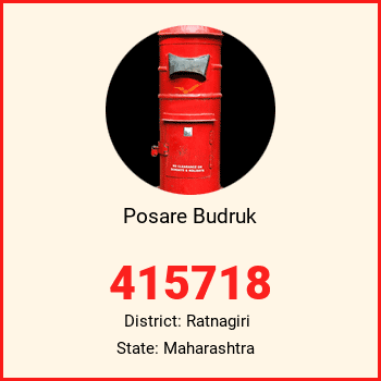 Posare Budruk pin code, district Ratnagiri in Maharashtra
