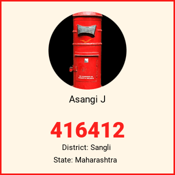 Asangi J pin code, district Sangli in Maharashtra