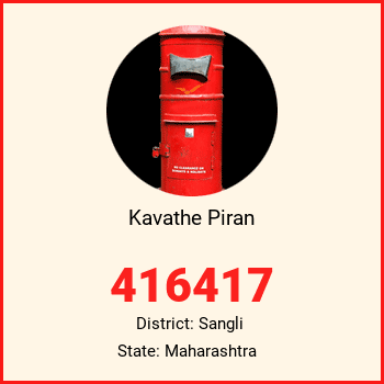 Kavathe Piran pin code, district Sangli in Maharashtra