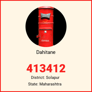 Dahitane pin code, district Solapur in Maharashtra