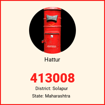 Hattur pin code, district Solapur in Maharashtra