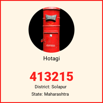 Hotagi pin code, district Solapur in Maharashtra