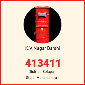K.V.Nagar Barshi pin code, district Solapur in Maharashtra
