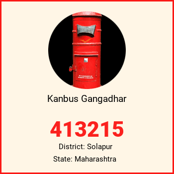 Kanbus Gangadhar pin code, district Solapur in Maharashtra