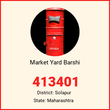 Market Yard Barshi pin code, district Solapur in Maharashtra