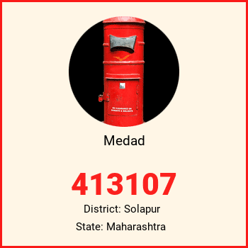 Medad pin code, district Solapur in Maharashtra