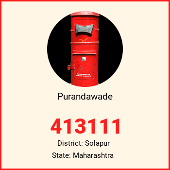 Purandawade pin code, district Solapur in Maharashtra