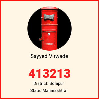 Sayyed Virwade pin code, district Solapur in Maharashtra