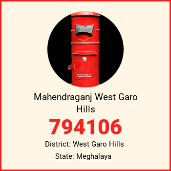 Mahendraganj West Garo Hills pin code, district West Garo Hills in Meghalaya