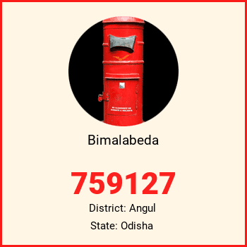 Bimalabeda pin code, district Angul in Odisha