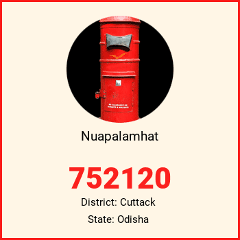 Nuapalamhat pin code, district Cuttack in Odisha