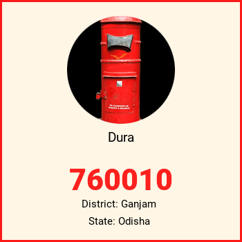 Dura pin code, district Ganjam in Odisha