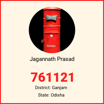 Jagannath Prasad pin code, district Ganjam in Odisha