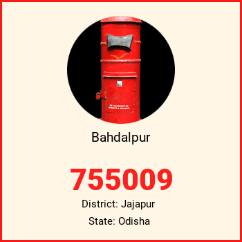 Bahdalpur pin code, district Jajapur in Odisha