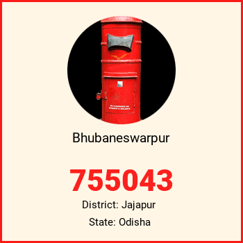 Bhubaneswarpur pin code, district Jajapur in Odisha