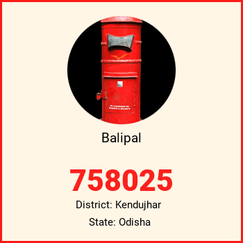 Balipal pin code, district Kendujhar in Odisha