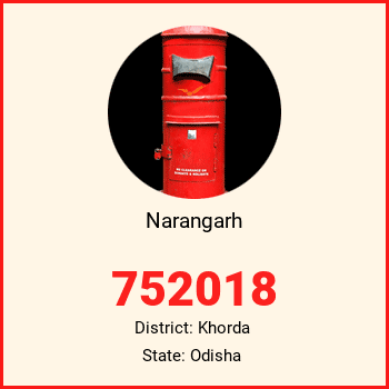 Narangarh pin code, district Khorda in Odisha