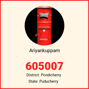 Ariyankuppam pin code, district Pondicherry in Puducherry