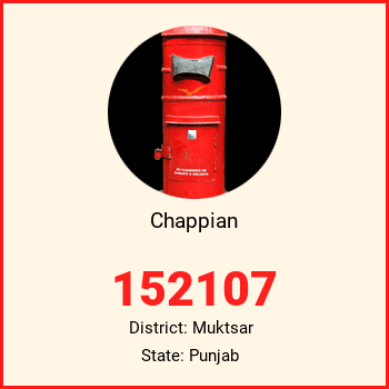 Chappian pin code, district Muktsar in Punjab