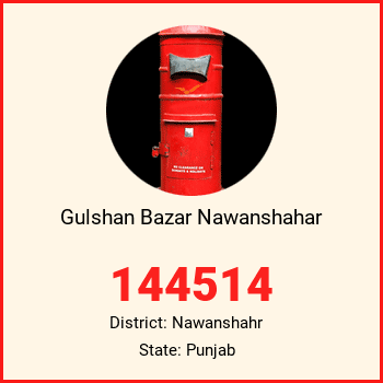 Gulshan Bazar Nawanshahar pin code, district Nawanshahr in Punjab