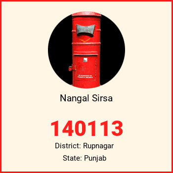 Nangal Sirsa pin code, district Rupnagar in Punjab