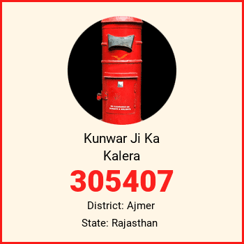 Kunwar Ji Ka Kalera pin code, district Ajmer in Rajasthan