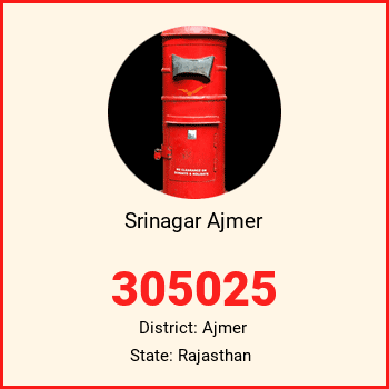 Srinagar Ajmer pin code, district Ajmer in Rajasthan