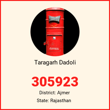 Taragarh Dadoli pin code, district Ajmer in Rajasthan